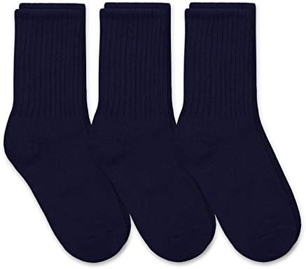Jefferies Socks Boys’ School Uniform Ribbed Crew Dress Socks 3 Pack