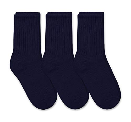 Jefferies Socks 8016 Boys' School Uniform Ribbed Crew Dress Socks 3 Pack cover