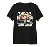 Tokyo Coffee Club Café Japonés Amante Café Retro Camiseta Premium