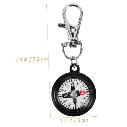 Brújula de bolsillo mini con llavero para senderismo miniatura 2
