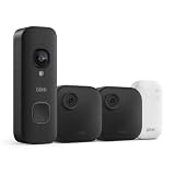 Blink Outdoor 4 and Battery Doorbell 2K+ (newest model) — Two-year battery 1080p cameras and 2K battery doorbell. Sync Module Core included — 2 Cameras + Doorbell (Black)