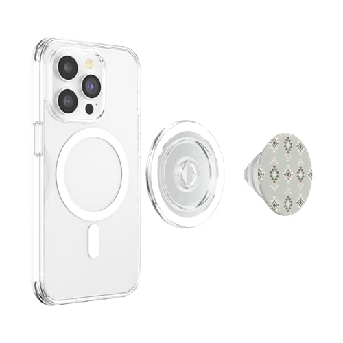 Vert Sauge Pastel Western Boho Aztèque Motif Country Souther PopSockets PopGrip pour MagSafe – vue 3