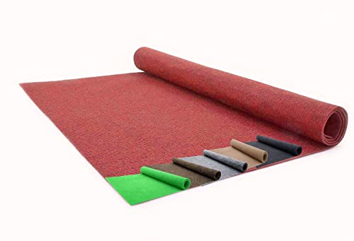 Madeinnature - Moquette d’extérieur - Imitation gazon synthétique en rouleau pas cher - Tapis de sol extérieur pour terrasse, balcon, … dimensions et...