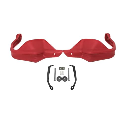 Protège-mains moto pour Benelli TRK 502 et 502X avec bouclier rouge