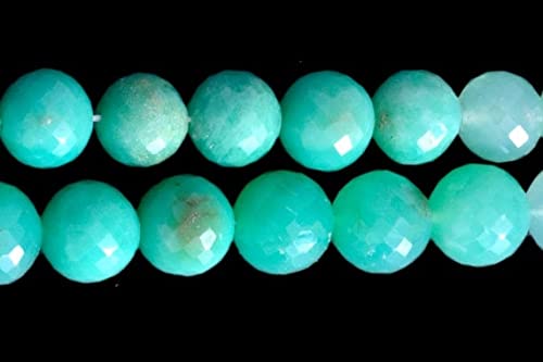 Chrysoprase facettée 7mm-8mm perles en pierre naturelle pour fabrication bijoux DIY