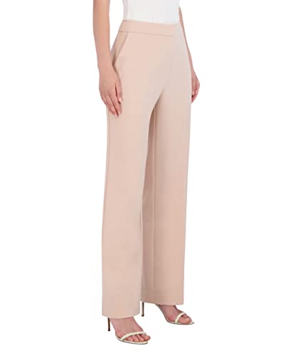 BCBGMAXAZRIA Women's Straight Leg Pant Crease Functional Pockets Trouser2