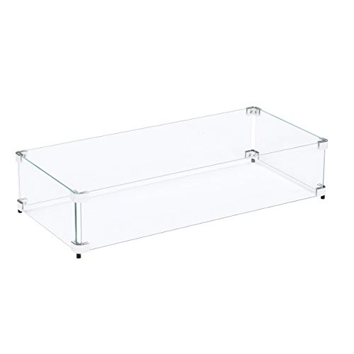 Custom Sized Wind Guard for Gas Fire Pits - Celestial Fire Glass