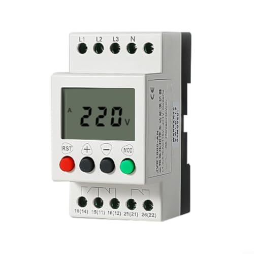 Monitor de voltaje trifásico JVR1000-AN LCD con memoria de error y protección 115-277V 2