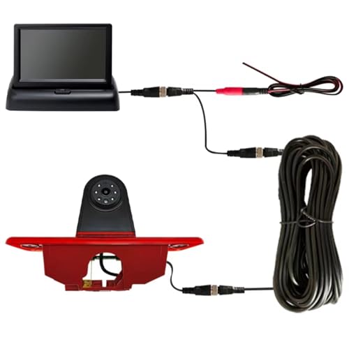 Caméra de recul pour Peugeot Expert 2007-2016 avec feu stop et écran pliant 4.3 pouces