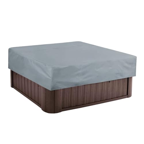 Housse de protection pour jacuzzi carré robuste en extérieur pour terrasse et jardin