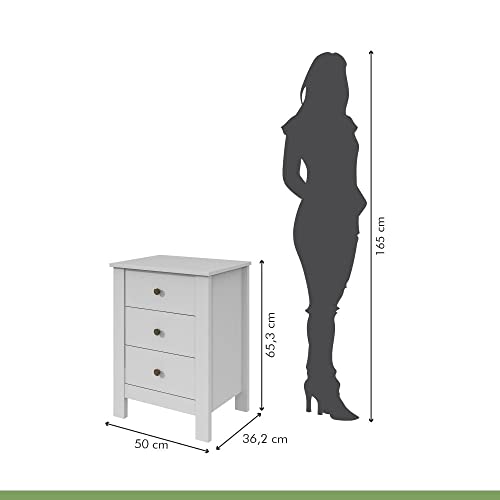 Mesa de Cabeceira Maggiore 3 Gv Branco
