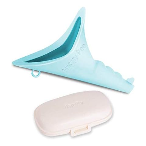 ASEOK Female Portable Urination Device - Lets You Pee Standing Up,Discreet Reusable Urinal Funnel for Women - Perfect for Outdoor Activities, Camping, Hiking, Festivals,Includes Carry Box (blue) Cover