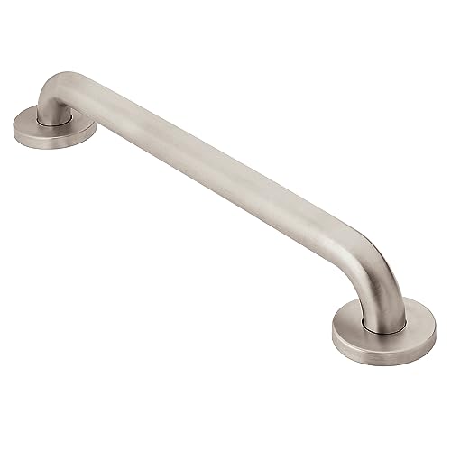 Moen Peened Bathroom Safety 48-Inch Grab Bar with Concealed Screws, R8748P