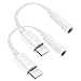 [Apple MFi Certified] 2 Pack for iPhone 3.5mm Headphones Adapter, Lightning to 3.5 mm Headphone/Earphone Jack Converter Audio Aux Dongle Compatible with iPhone 14 13 12 11 Pro XR XS Max X 8 7.