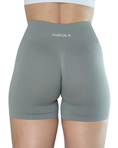 Image of AUROLA Dream Collection Women Workout Shorts High Waist Gym Shorts, Scrunch Butt Seamless Athletic Shorts