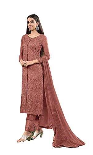 ziya Pakistani Dresses for Women Ready to Wear Embroidered Salwar Kameez Suit sybella 1108 (Pink, Small)