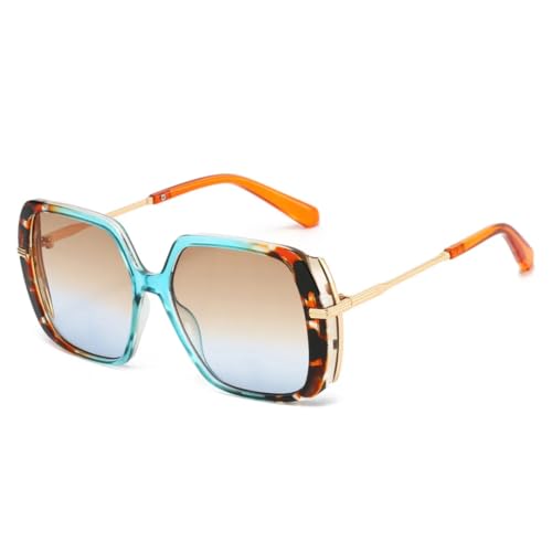 Lunettes de soleil femme UV400 à double monture tendance