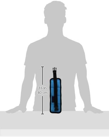 Miniatura 6 de Kiefer 811400-2 Pesas de tobillomuñeca para tierra seca o ejercicio acuático (1 par), 1 libra cada uno, azul claro