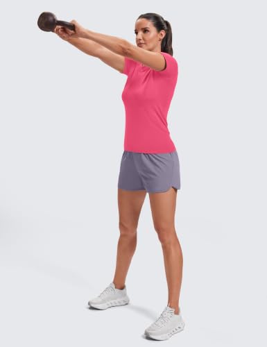 Image of MathCat Seamless Short Sleeve Workout Tops for Women