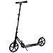 Mach1 Kick Scooter ALU City Roller Tretroller Große 200mm XXL Wheel Rollen / Reifen Erwachsene und Kinderroller klappbar Kickscooter (XL Schwarz)