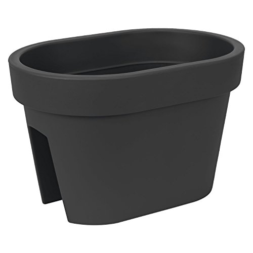 Prosperplast Caja ovalada colgante para balcón, color antracita