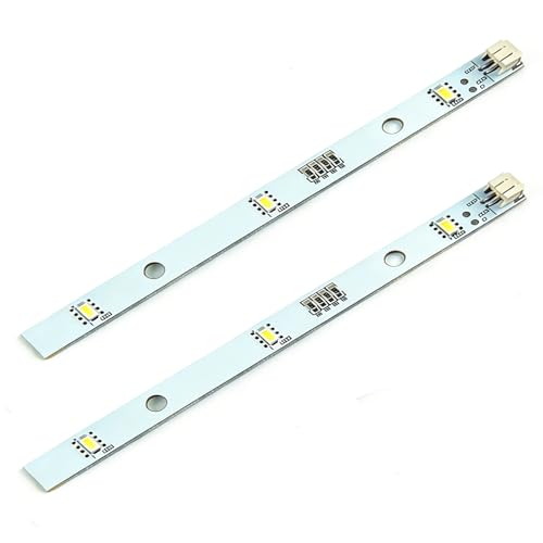 2 Pcs LED Strip Light for RONGSHENG/HISENSE Refrigerator, LED Fridge Light Bar E349766 MDDZ-162A 1629348 1529227 DC12V 2W Compatible with Kenwood Fridge KIFF5017 KIFF5020 KIFF7017 KIFF7020 KSBNDIX18