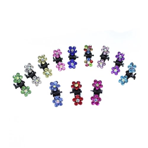 Pinces à cheveux anti-glisse : 120 mini griffes fleur en cristal pour fixer les cheveux fins