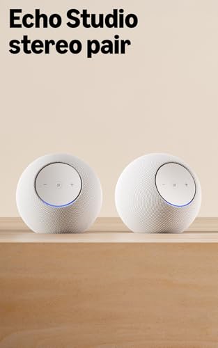 Image of Echo Studio (newest model) stereo pair, Glacier White