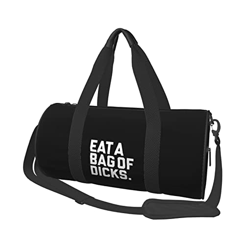 Eat A Bag of Dicks Travel Luggage Duffel Bag Sports Rolling Foldable Duffel Bag2