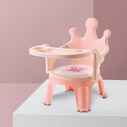 Fabater ASITO PARA BEBÉ, CÓMODO, DE DIBUJOS ANIMAESTOS, FÁCLE DE LONPIAR, BANDEJA DESMONTABLE PORTÁL (PINK)