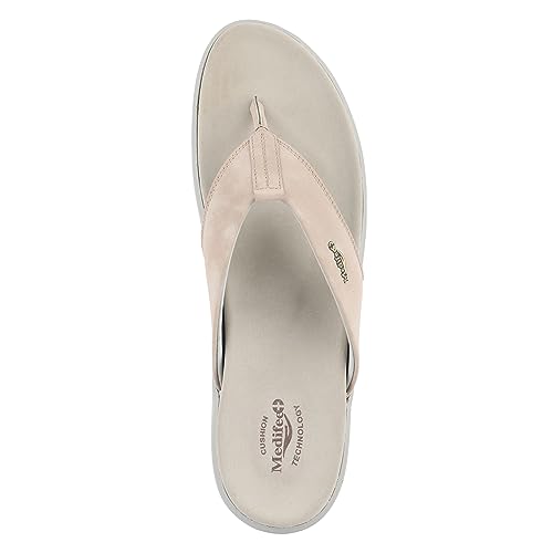 Image of Medifeet Men's Leather Thong Slippers