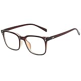 Jcerki Myopia glasses -1.00 nearsighted Distance glasses Brown Frame Unisex glasses