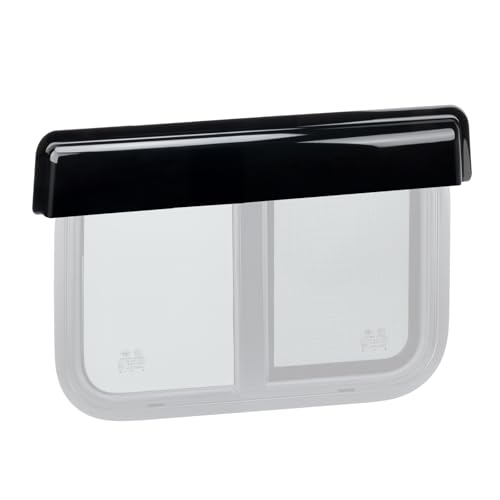 RVSNAIL RV Window Rain Guard, RV Window Visor Rain Guard Fits 24inch Wide RV Sliding & Vertical Window, Black