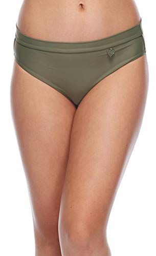 Body Glove Women s Standard Marlee High Waist Solid Bikini Bottom Swimsuit, Smoothie Cactus, Small