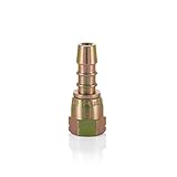✅Conector giratorio de dos piezas con rosca hembra 1/4 "L. Compatible con manguera de goma LPG de 9-10 mm.