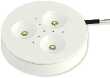 TRIANT LED Puck Light - White Satin Finish, 3000K - LUXURY