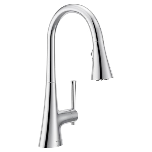 Moen Kurv Chrome 3-in-1 Water Filtration Pull Down Kitchen Faucet, Water Filter for Sink Faucet Sold Separately, F9126