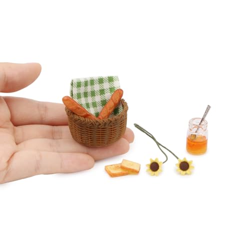Miniature Food Dollhouse Accessories Garden Decor 1:12 Scale Bread Honey