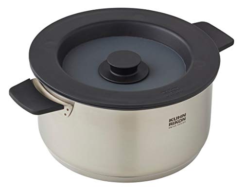 KUHN RIKON Smart & Compact Casserole Pot, 3 Litre/20 cm, Silver, 20cm/3L