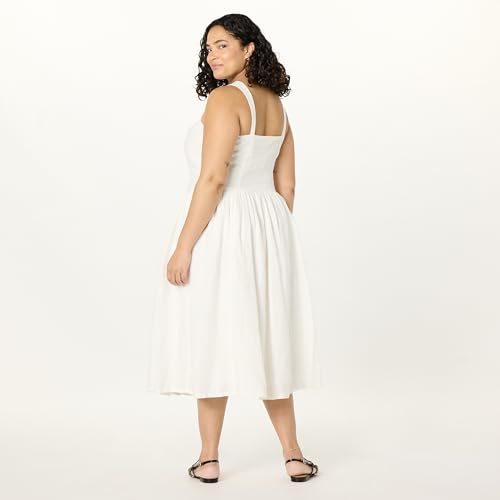Image of The Drop Womens Balu Feminine Shaped Waist Midi Dress