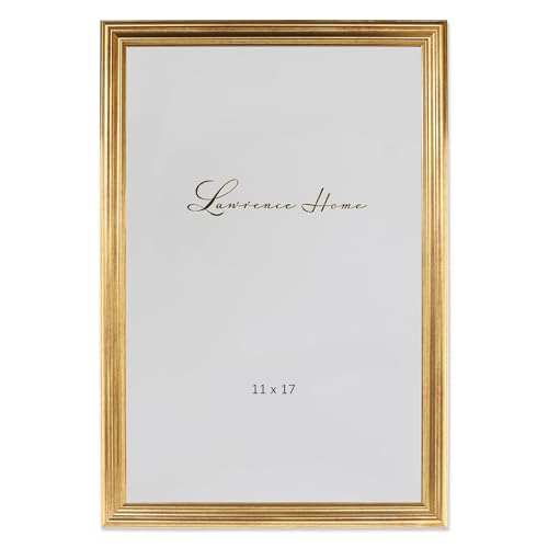 Lawrence 536217 11x17 Sutter Burnished Gold Picture Frame