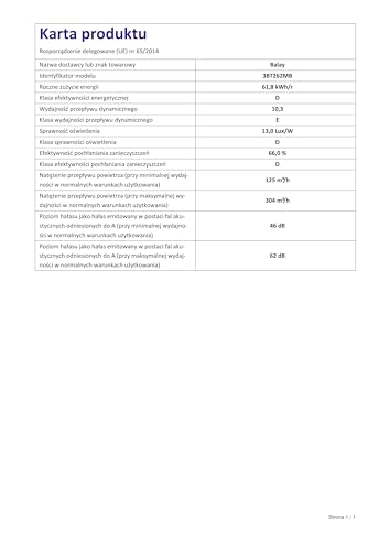 BALAY 3bt262mb Unterputz weiß 300 m³/h D Dunstabzugshaube – Hauben (300 m³/h, führt/Rückgewinnung, E, D, D, 62 dB)