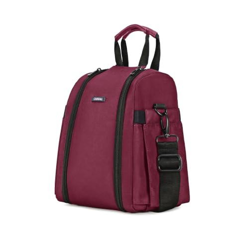 Image of Carriall Lunch Bag for Office | Water-Resistant Tiffin Bag for Office, College, School & Picnic | 8L Reusable Lunch Box Bag for Men, Women (Maroon)
