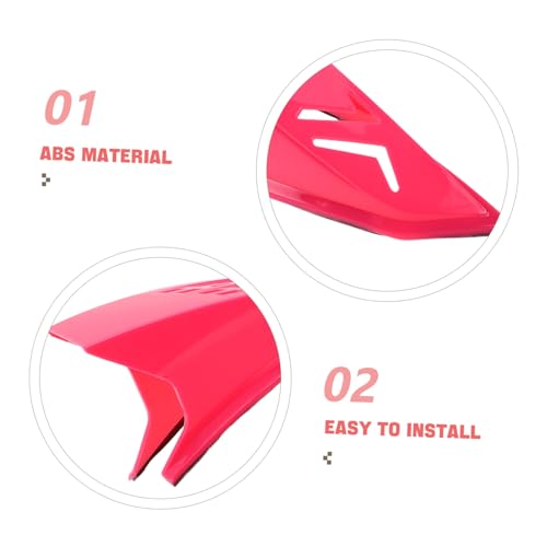 Cuernos para casco de moto de diseño aerodinámico ligero rosa punk 4