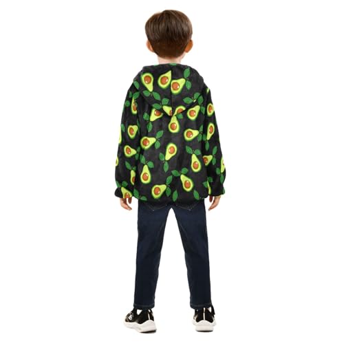 Image of Boys Fleece Jacket Hooded Autumn Winter Long Sleeve Thick Warm Outerwear;3-10 Years Kids Cute Fuzzy Jacket
