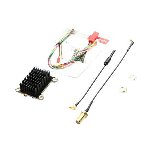 Transmisor de vídeo VTX 48CH de 1,6 W con micrófono incorporado Compatible con salida de potencia de Drones de carreras RC FPV(1.6W VTX)