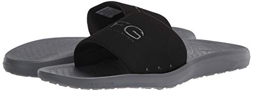 Columbia Men's Yachtrocker PFG Slide, Black/Graphite, 9