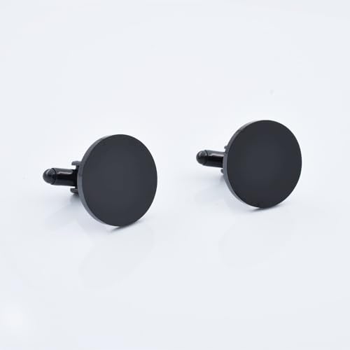 Mancuernillas redondas para hombre personalizadas plata/oro miniatura 4