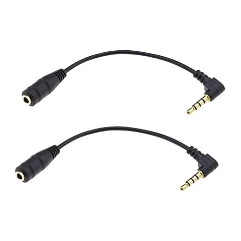 VGOL 2PCS TRS to TRRS Converter Cable Cover