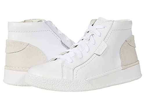 Clarks Craft Cup - Baskets blanches en cuir pour femme